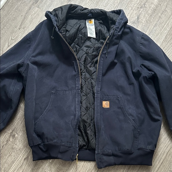 Carhartt Other - Men’s Carhartt Navy Hooded Jacket